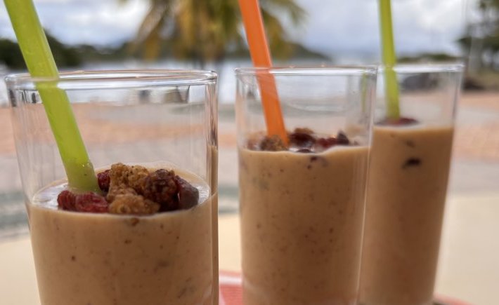 SMOOTHIE PROTEINÉ MANGUE ET BANANE