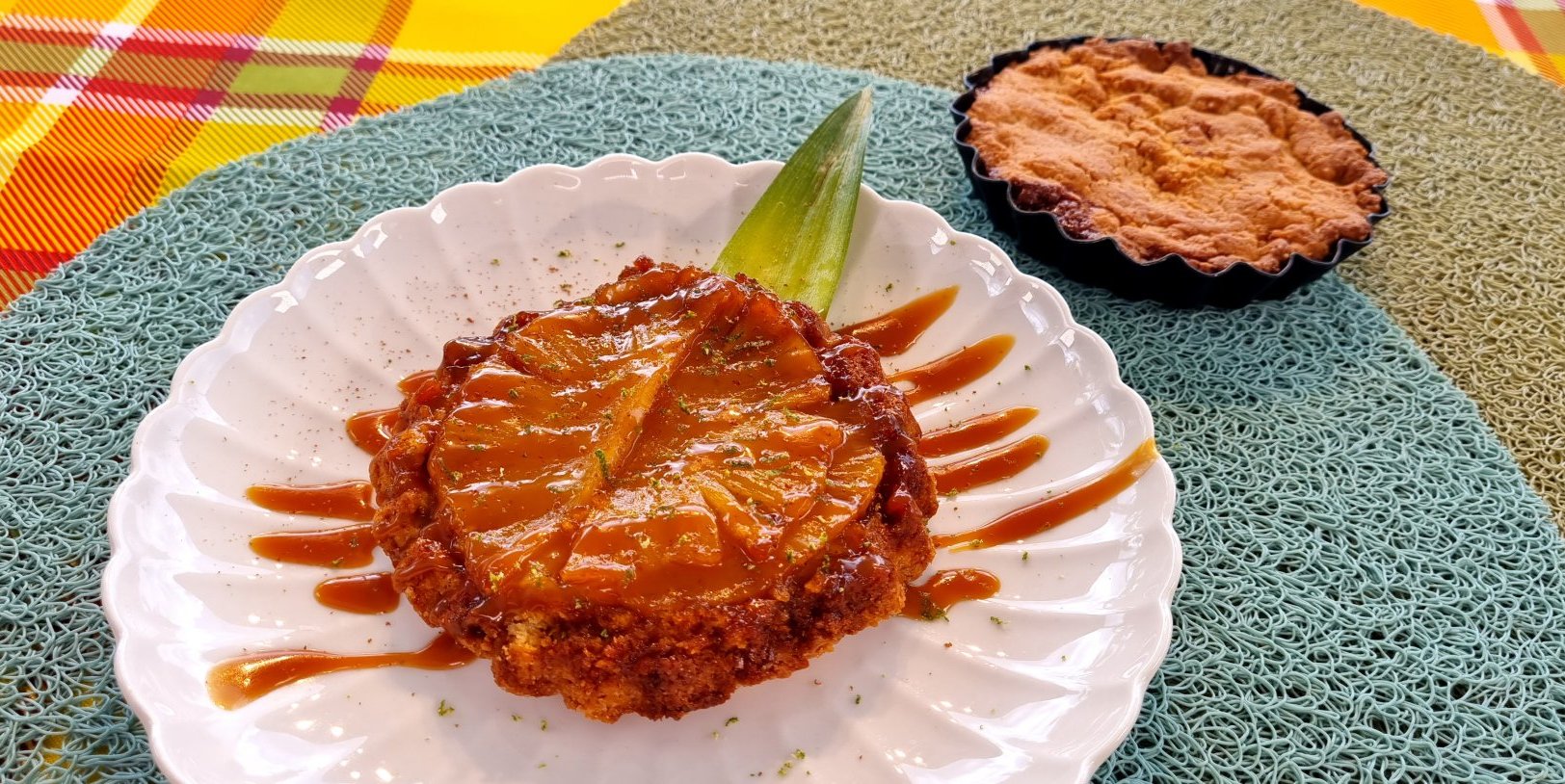 TATIN D’ANANAS ET CARAMEL AU RHUM VIEUX