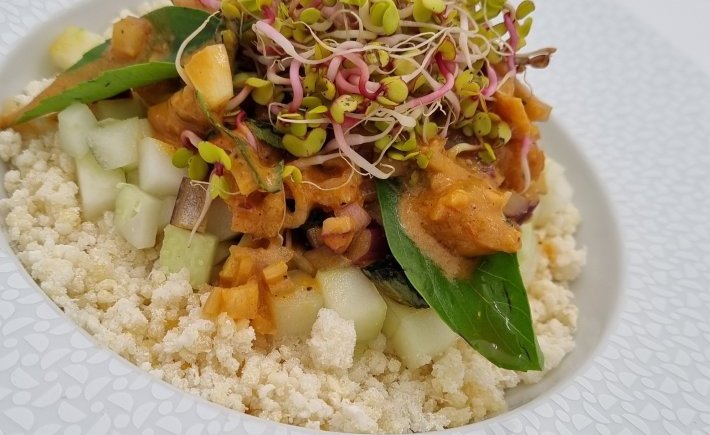 TARTARE DE SAUMON AU GROS MANIOC