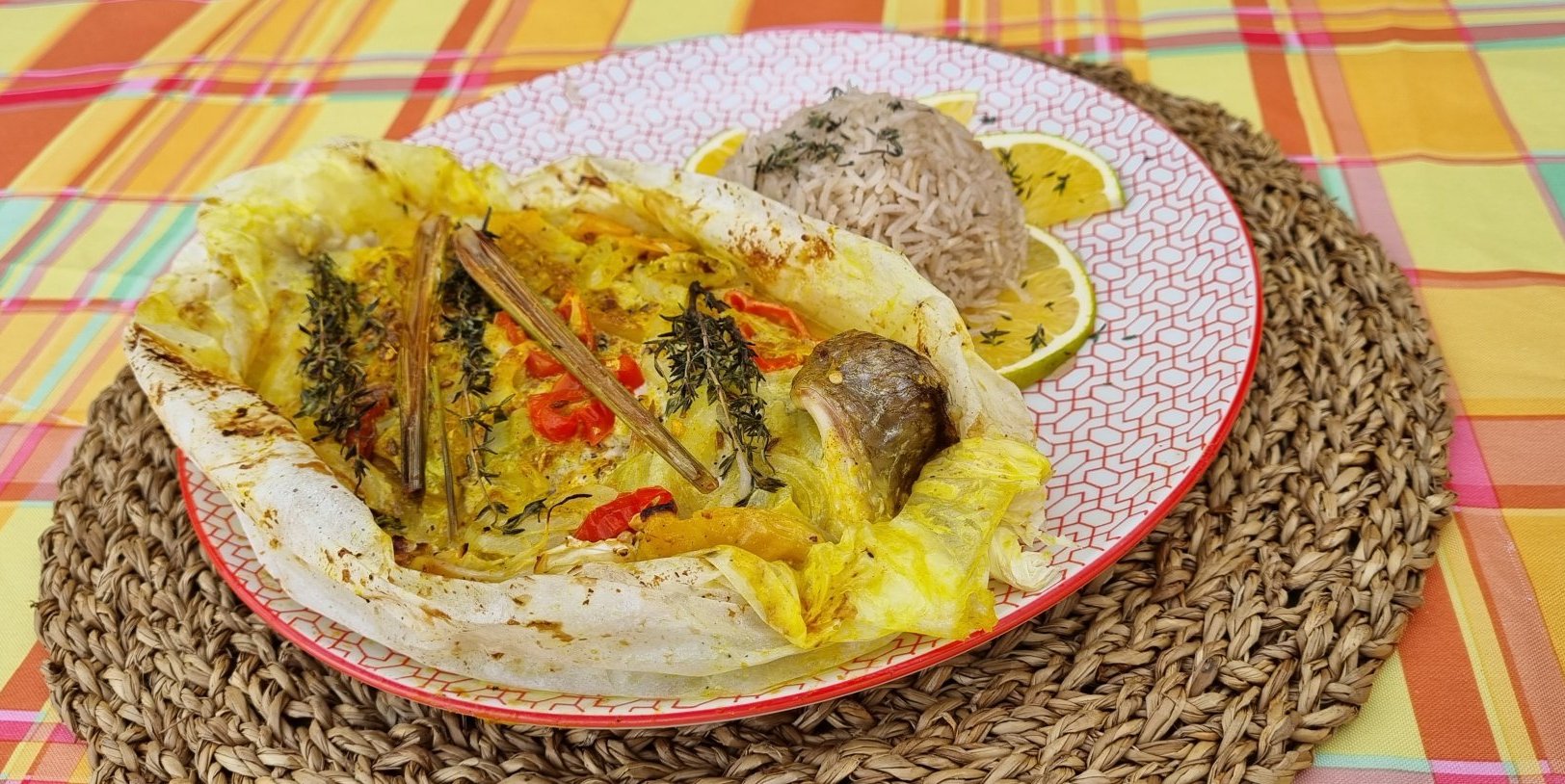 PAPILLOTE DE LOUPS DES CARAIBES ET PETITS LEGUMES