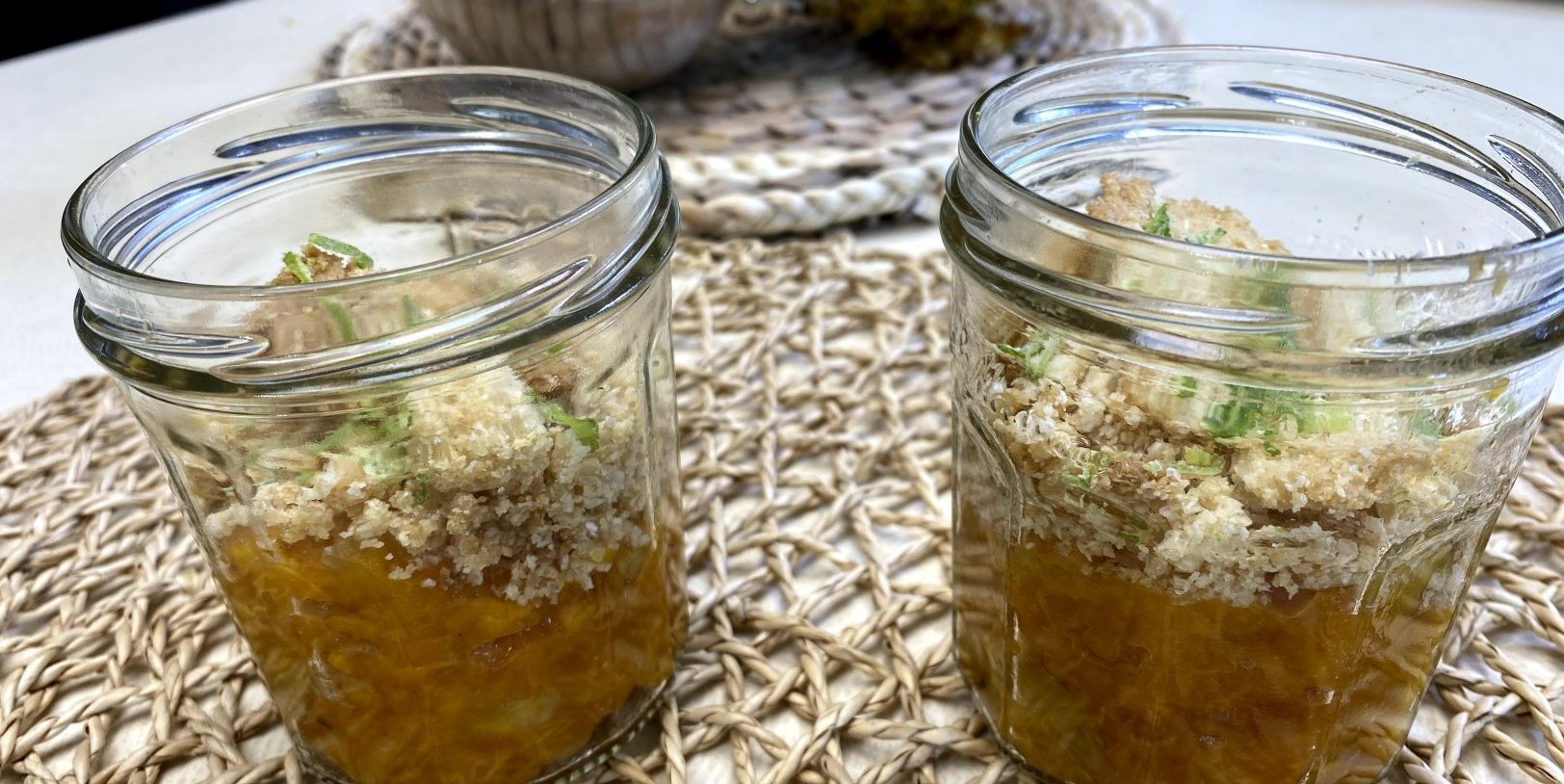 CRUMBLE ABRICOT ANANAS AU MANIOC