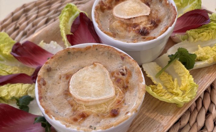 GRATIN DE NAVET CHÈVRE LARDONS