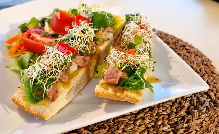 TARTINE DE SALADE DE PORC