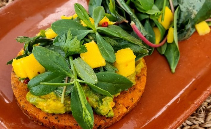 GALETTE DE MANIOC À L’AVOCAT
