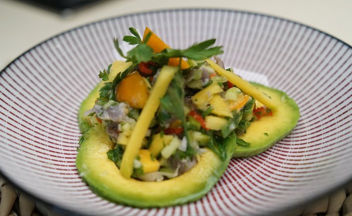Tartare de thon fruité