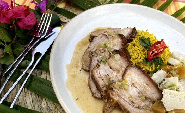 Poitrine de porc rôtie