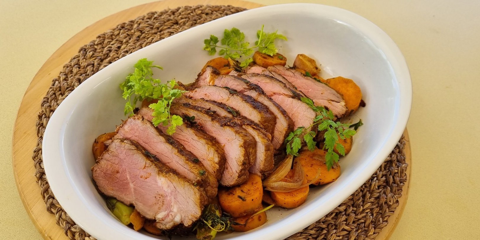 RÔTI DE BŒUF AUX PATATES DOUCES