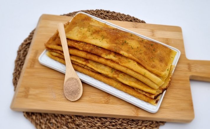 CREPES AU GIRAUMON ET SUCRE CANELLE