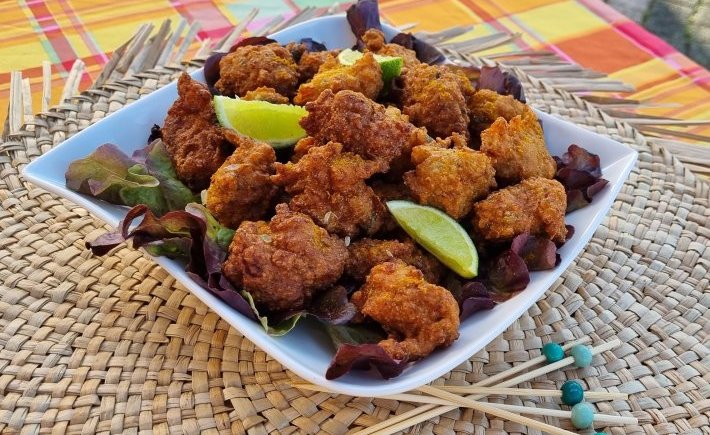 ACCRAS DE LÉGUMES AU MARLIN FUMÉ