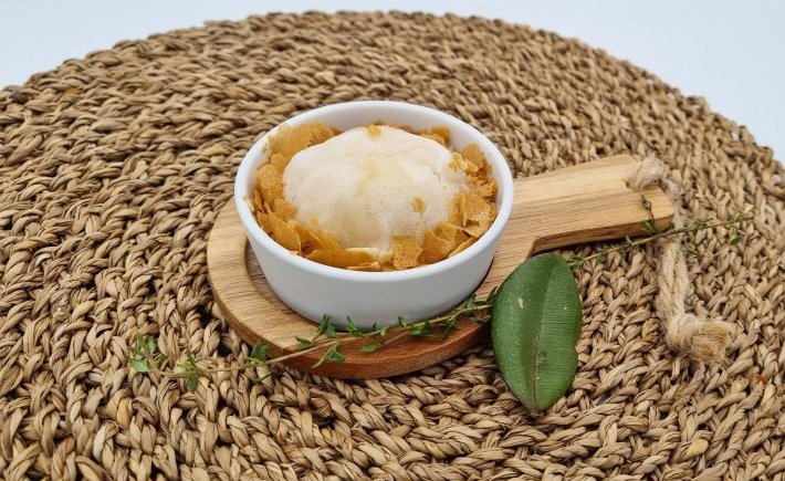 SORBET AU THYM ET BOIS D’INDE