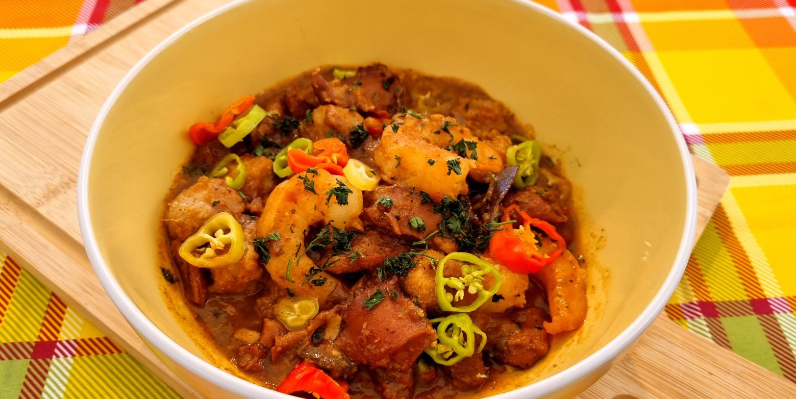 DOMBRÉS DE LAMBIS ET CREVETTES