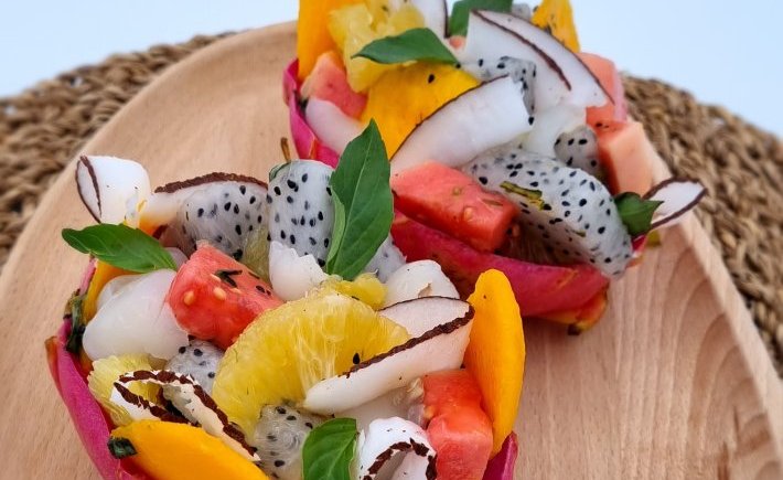 SALADE GOURMANDE AU PITAYA