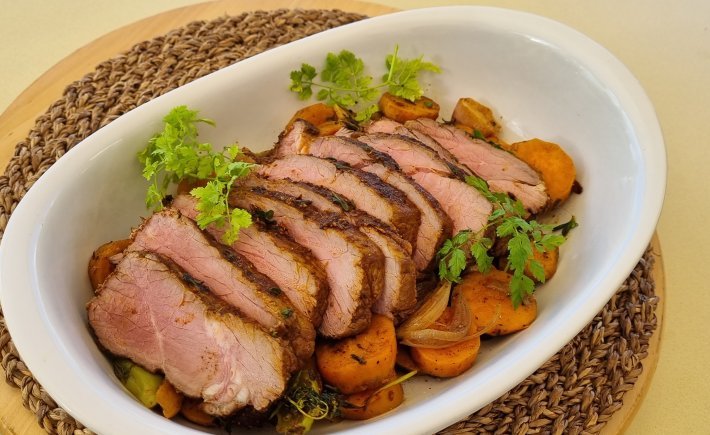 RÔTI DE BŒUF AUX PATATES DOUCES