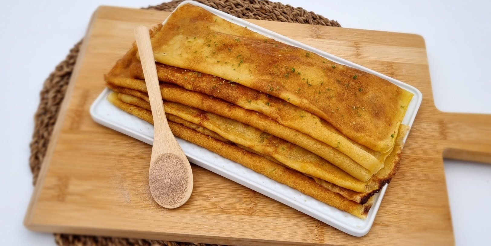 CREPES AU GIRAUMON ET SUCRE CANELLE