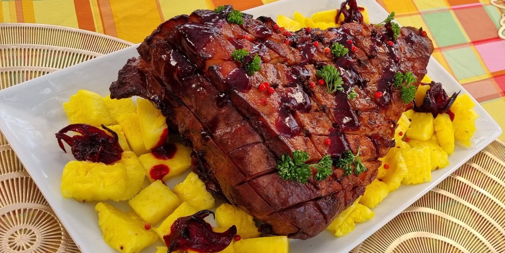 JAMBON DE NOËL AUX GROSEILLES PAYS